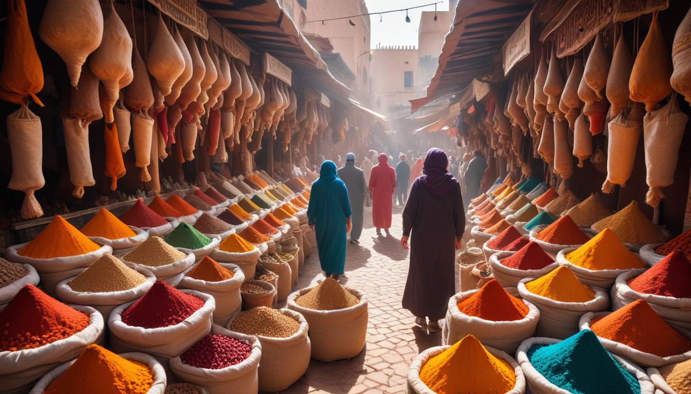 Marakeş'in Baharat Pazarı: Egzotik Aromalar ve Renklerle Rüya Gibi Bir Gezi