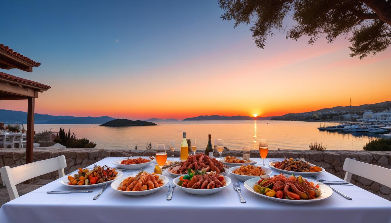 Bodrum'da Gün Batımı Eşliğinde Deniz Mahsulleri: Bir Lezzet Yolculuğu